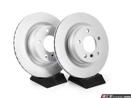 ES#4668971 - 34216855007-P - Rear V5 Plain Brake Rotors - Set (300x20) - Precision manufactured and featuring a GeoSpec corrosion-resistant coating - ECS - BMW