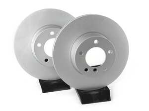 ES#4669125 - 34116855006-P - Front V5 Plain Brake Rotors - Set (312x24) - Precision manufactured and featuring a GeoSpec corrosion-resistant coating - ECS - BMW