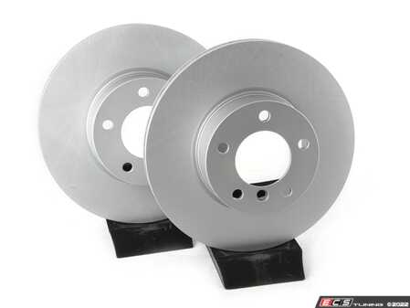 ES#4669125 - 34116855006-P - Front V5 Plain Brake Rotors - Set (312x24) - Precision manufactured and featuring a GeoSpec corrosion-resistant coating - ECS - BMW