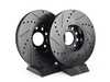 ES#4668385 - 4A0615301D-XS - Front V5 Drilled & Slotted Brake Rotors - Set (288x25) - Precision manufactured for consistent stopping power during high performance driving. Featuring a matte black zinc coating for corrosion protection. - ECS - Audi Volkswagen