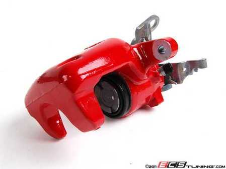 ES#316370 - 1K0615423P -  Rear Brake Caliper - Left - Does not include hardware, painted in red - Genuine Volkswagen Audi - Volkswagen