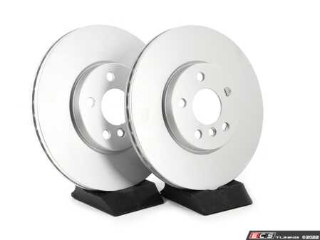 ES#4668624 - 34116799351-P - Front V5 Plain Brake Rotors - Set (307x24) - Precision manufactured and featuring a GeoSpec corrosion-resistant coating - ECS - MINI