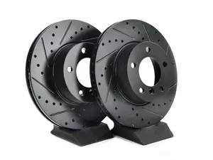 Front V5 Drilled & Slotted Brake Rotors - Set (300x24)