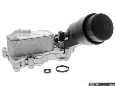 ES#4684798 - 6511800610 - Engine Oil Filter Housing - Includes Oil Cooler & New Housing Seals - Vemo - Mercedes Benz