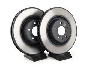 ES#3604454 - 80a615301fKT - Front Brake Rotors - Pair (338x30) - Restore the stopping power in your vehicle - Genuine Volkswagen Audi - Audi