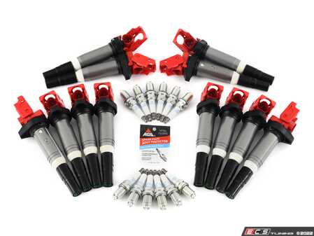 ES#4660645 - D650-0003KT4 - Performance Ignition Service Kit - Everything you need to service your ignition system, featuring red Dinan performance ignition Coils! - Dinan - BMW