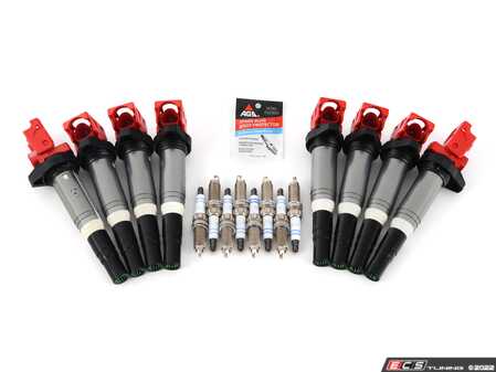 ES#4660643 - D650-0003KT3 - Ignition Service Kit  - A direct plug-and-play kit upgrade with up to 10% more energy output than stock! Featuring red Dinan ignition coils. - Dinan - BMW