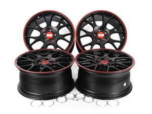 ES#3677177 - ch139neKT - 18" BBS CH-R Nrburgring Edition Wheels - Set Of Four  - 18x8.5 ET47 5x112 57.1CB - Satin Black with Red Rim Protector - BBS - Audi Volkswagen