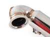 ES#3142883 - HS13GF7DPC - 3" Stainless Steel Downpipe With High-Flow Catalytic Converter - A great way to add power through the entire RPM range - Invidia - Volkswagen
