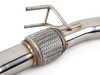 ES#3142883 - HS13GF7DPC - 3" Stainless Steel Downpipe With High-Flow Catalytic Converter - A great way to add power through the entire RPM range - Invidia - Volkswagen