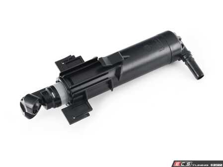 ES#2901835 - 8K0955101D - Headlight Washer Jet Cylinder With Carrier - Left - Washer jet assembly that fits in front bumper for headlight assembly - Vemo - Audi