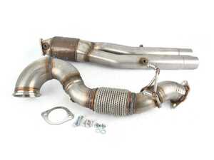 ES#4159733 - SSXAU818 - 1 - LEAVE SD - Downpipe With High Flow Catalytic Converter - Featuring a Milltek Sport Hi-Flow Sport Cat with 3.00" Large Bore Pipe - Doorbusters - Audi