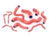 ES#12063 - TCS219CR - Samco Silicone Coolant Hose Kit - Red - Comes with 9 coolant hoses in Red - Samco - Volkswagen