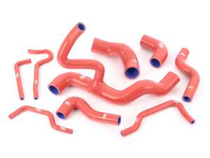 ES#12063 - TCS219CR - Samco Silicone Coolant Hose Kit - Red - Comes with 9 coolant hoses in Red - Samco - Volkswagen