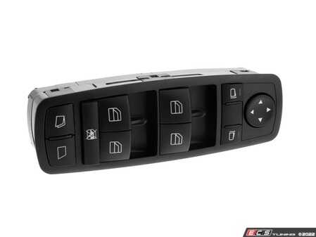 ES#4684703 - 25183001909051 - Driver Window Switch - Located On The Drivers Door - Black (Color Code 9051) - Vemo - Mercedes Benz