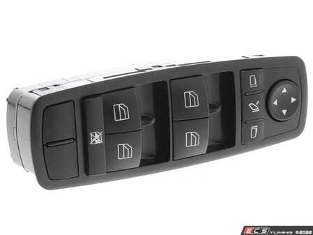 ES#4684704 - 25183002909051 - Driver Window Switch - Located On The Drivers Door - Black (Color Code 9051) - Vemo - Mercedes Benz
