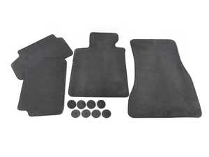 ES#3533319 - 51478090555 - Floor Mat Set - Anthracite Alcantara - Set of four carpeted floor mats - Genuine BMW - BMW