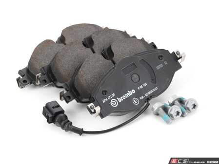 ES#4486863 - 8V0698151G - Premium Low-Met OE Equivalent Pad - Front - Quality brake pads from an original equipment supplier - Brembo - Audi Volkswagen