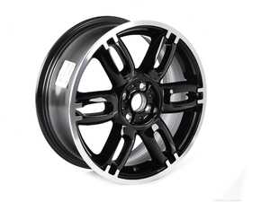 ES#2207574 - 36116798721 - R128 Twin Spoke Wheel 17" (4x100) Black - Priced Each - 17 x 7J ET:48 - Genuine MINI - MINI