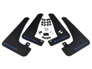 ES#4623515 - MF102-UR-BLK/BL - Rally Armor 2022 Tesla Model X Black UR Mud Flap W/ Blue Logo - Rally Armor - 