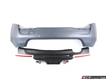 ES#4045669 - F31WGNMTRR-DIFFP - M Sport Style Rear Bumper - Single Exit (w/ PDC) - Add the more aggressive front bumper from the M Sport package - Turner Motorsport - BMW