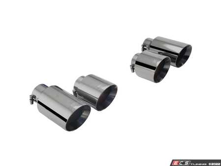 ES#4686002 - ESVW09BLACKTIPS - 4" Black Stainless Steel Quad Tips - Includes 2 pairs of twin tips, fits XForce exhaust ONLY - XForce - Volkswagen