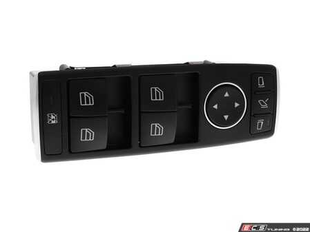 ES#4684594 - 16690544009107 - Driver Window Switch  - Black Color Code (9107) - Vemo - Mercedes Benz