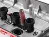 ES#4624173 - 11127646552R - Upgraded Aluminum Valve Cover Kit - Red Paint N18 - Keep your MINI engine looking new : part of the PCV system / Cylinder Head Cover. Top section is now in Red Plastic. Main body in metal.  Comes with bolts and gasket! - Bremmen Parts - MINI