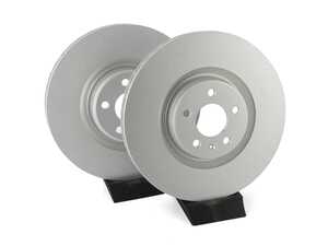ES#4668350 - 4G0615301T-P - Front V5 Plain Brake Rotors - Set (356x34) - Precision manufactured and featuring a GeoSpec corrosion-resistant coating - ECS - Audi