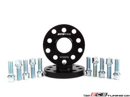 ES#8821 - 35255571ECSWBK -  ECS Wheel Spacer And Bolt Kit - 17.5mm With Ball Seat Bolts - Comes with everything you need to install spacers on two wheels - ECS - Audi Volkswagen