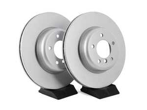 ES#4669138 - 34116778647-P - Front V5 Plain Brake Rotors - Set (338x26) - Precision manufactured and featuring a GeoSpec corrosion-resistant coating - ECS - BMW