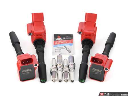 ES#4686056 - 002540LCA06KT - ECS Performance Ignition Service Kit  - Features ECS Upgraded Ignition Coils and OEM plugs, ensuring a stronger and more consistent spark! - Assembled By ECS - Audi Volkswagen