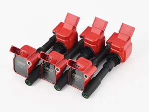 ECS Performance Ignition Coils - Red - Set Of Six