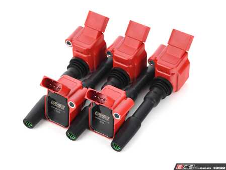 ES#4686047 - 002540LCA01KT - RS3/TTRS ECS Performance Ignition Coils - Set Of Five - Designed to be a direct plug-and-play upgrade to factory coils, providing greater energy output, ensuring a stronger and more consistent spark! - ECS - Audi