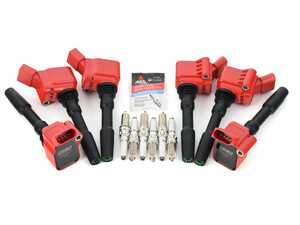 ES#4686058 - 002540LCA07KT - ECS Performance Ignition Service Kit - Includes six Red ECS coil packs and OEM spark plugs to service your ignition system - Assembled By ECS - Audi
