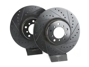 Front V5 Drilled & Slotted Brake Rotors - Set (345x32)