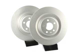 ES#4668339 - 4H0615601P-P - Rear V5 Plain Brake Rotors - Set (356x22) - Precision manufactured and featuring a GeoSpec corrosion-resistant coating - ECS - Audi