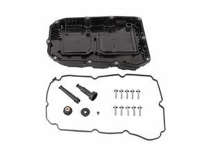ES#4736567 - 7252703707KT1 - Mercedes-Benz 9-Speed Transmission Oil Service Kit - 725.0 With Liqui Moly Fluid - Featuring Vaico Pan with Filter & all Hardware With Liqui Moly TOP TEC ATF 1950 - 10 Liters - Assembled By ECS - Mercedes Benz
