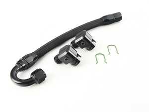 ES#4685366 - 043464LA02 - CSL Crankcase Vent Hose - AN Lines and Fittings (00-04.5) - A combination of billet fittings and AN lines for an upgraded and serviceable crankcase vent hose. Attaches between the oil separator and the CSL air box. - Turner Motorsport - BMW