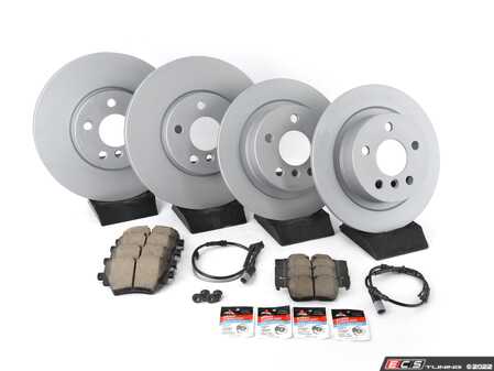 ES#4352207 - 34116799351KT3 - Front & Rear Brake Service Kit  - Featuring Zimmermann rotors and Akebono pads - Assembled By ECS - MINI