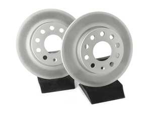 ES#4668403 - 1K0615601AJ-P - Rear V5 Plain Brake Rotors - Set (260x12) - Precision manufactured and featuring a GeoSpec corrosion-resistant coating - ECS - Audi Volkswagen