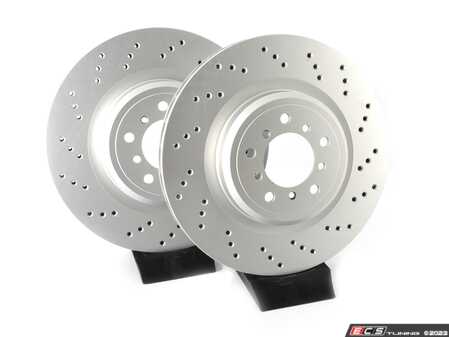 ES#4745189 - 3411228380sKT - Front And Rear Performance Brake Service Kit - Featuring ECS V5 Rotors and ECS EP24 "Enthusiast Performance" brake pads - Assembled By ECS - BMW