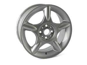 ES#64587 - 36111512348 - R83 MINI 5 Spoke Spider Wheel 16" (4x100) Silver - Priced Each - 16 X 6.5 ET:48 - Genuine MINI - MINI