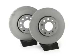 ES#4668387 - 4A0615301D-P - Front V5 Plain Brake Rotors - Set (288x25) - Precision manufactured and featuring a GeoSpec corrosion-resistant coating - ECS - Audi Volkswagen