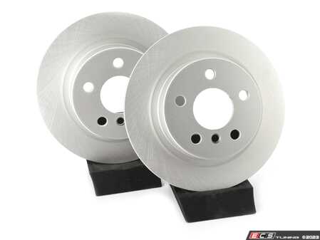 ES#4668461 - 34216799367-P - Rear V5 Plain Brake Rotors - Set (280x10) - Precision manufactured and featuring a GeoSpec corrosion-resistant coating - ECS - BMW MINI