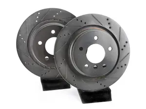 Rear V5 Drilled & Slotted Brake Rotors - Set (312x20)
