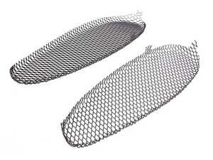 ES#4687465 - E325.BLACK - Rennline 718 Intake Protection Grill Screens - Black - Add a modern spin on the classic Porsche design to your 718! - Rennline - Porsche