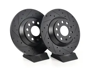 Rear V5 Drilled & Slotted Brake Rotors - Set (300x12)