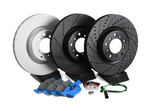 ES#4685609 - 34112229529 - Build Your Own Front Brake Service Kit - Features ECS V5 Performance rotors, your choice of pads, and everything you need for a smooth install! - Assembled By ECS - BMW