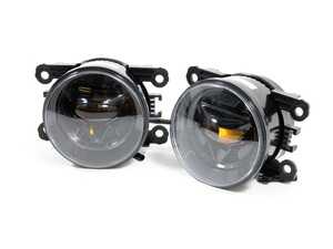 ES#4689807 - EL68.YELLOW - Rennline Yellow LED Fog Lights - Pair - Modernize and dress up the front end of your Macan or Cayenne! - Rennline - Porsche